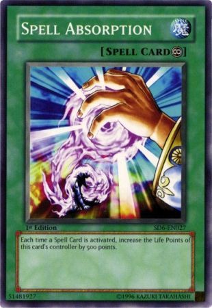 Spell Absorption SD6 EN027 Common 1st Edition Spell Absorption SD6 EN027 Common 1st Edition