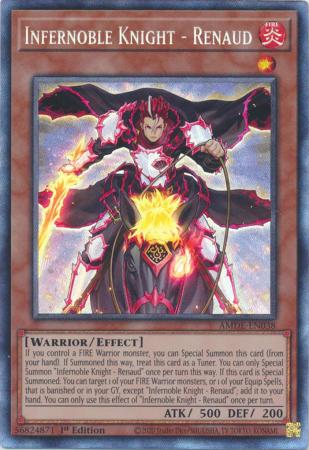 Infernoble Knight Renaud AMDE EN038 Collector s Rare 1st Edition Amazing Defenders 1st Edition Singles Infernoble Knight Renaud AMDE EN038 Collector s Rare 1st Edition Amazing Defenders 1st Edition Singles
