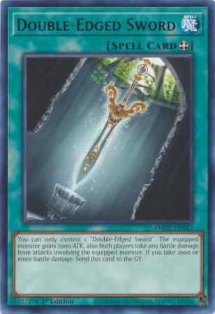 Double Edged Sword AMDE EN043 Rare 1st Edition Amazing Defenders 1st Edition Singles Double Edged Sword AMDE EN043 Rare 1st Edition Amazing Defenders 1st Edition Singles