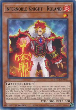 Infernoble Knight Roland AMDE EN050 Rare 1st Edition Amazing Defenders 1st Edition Singles Infernoble Knight Roland AMDE EN050 Rare 1st Edition Amazing Defenders 1st Edition Singles