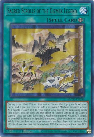 Sacred Scrolls of the Gizmek Legend AMDE EN058 Rare 1st Edition Amazing Defenders 1st Edition Singles Sacred Scrolls of the Gizmek Legend AMDE EN058 Rare 1st Edition Amazing Defenders 1st Edition Singles