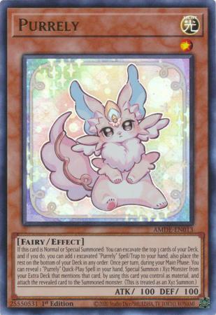 Yugioh! Purrely Delicious Memory - AMDE-EN023 - Rare - 1st Edition Near  Mint, En