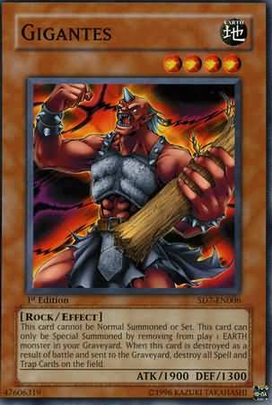 Gigantes SD7 EN006 Common 1st Edition Structure Deck Invincible Fortress SD7 1st Edition Singles Gigantes SD7 EN006 Common 1st Edition Structure Deck Invincible Fortress SD7 1st Edition Singles