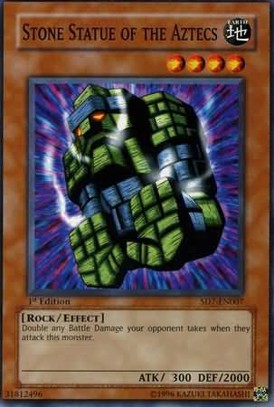 Stone Statue of the Aztecs SD7 EN007 Common 1st Edition Structure Deck Invincible Fortress SD7 1st Edition Singles Stone Statue of the Aztecs SD7 EN007 Common 1st Edition Structure Deck Invincible Fortress SD7 1st Edition Singles