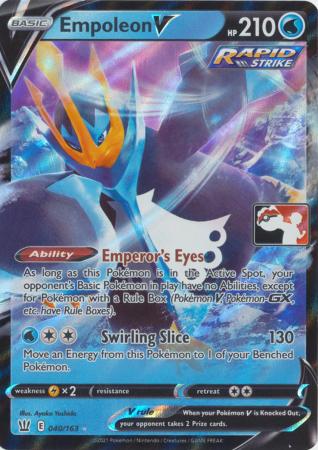 Empoleon V 040 163 Ultra Rare Prize Pack Series Prize Pack Series Empoleon V 040 163 Ultra Rare Prize Pack Series Prize Pack Series