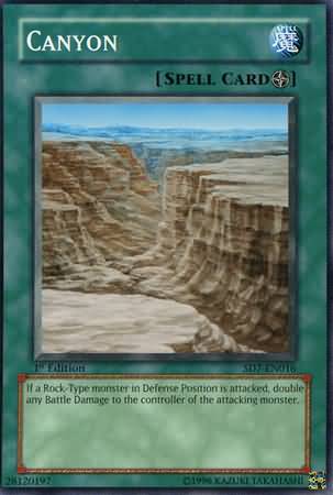 Canyon SD7 EN016 Common 1st Edition Structure Deck Invincible Fortress SD7 1st Edition Singles Canyon SD7 EN016 Common 1st Edition Structure Deck Invincible Fortress SD7 1st Edition Singles