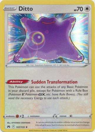 Ditto (107/159) [Crown Zenith] – Pokemon Plug