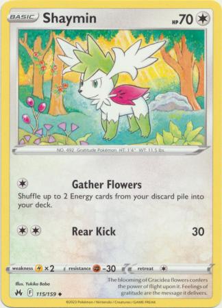 Shaymin 115 159 Uncommon Crown Zenith Singles Shaymin 115 159 Uncommon Crown Zenith Singles