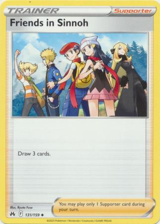 Friends in Sinnoh 131 159 Uncommon Crown Zenith Singles Friends in Sinnoh 131 159 Uncommon Crown Zenith Singles