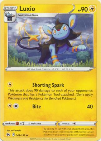 Luxio 042 159 Uncommon Crown Zenith Singles Luxio 042 159 Uncommon Crown Zenith Singles