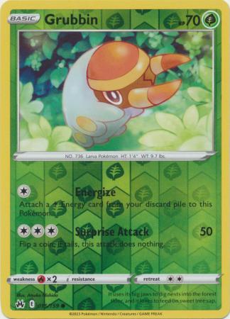 Grubbin 015 159 Common Reverse Holo Crown Zenith Reverse Holo Singles Grubbin 015 159 Common Reverse Holo Crown Zenith Reverse Holo Singles