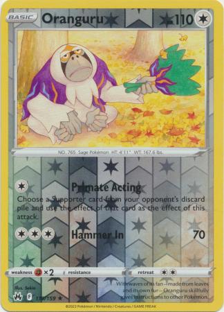 Oranguru 119 159 Rare Reverse Holo 
