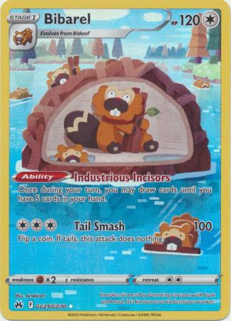 Bibarel GG25 GG70 Holo Rare Bibarel GG25 GG70 Holo Rare