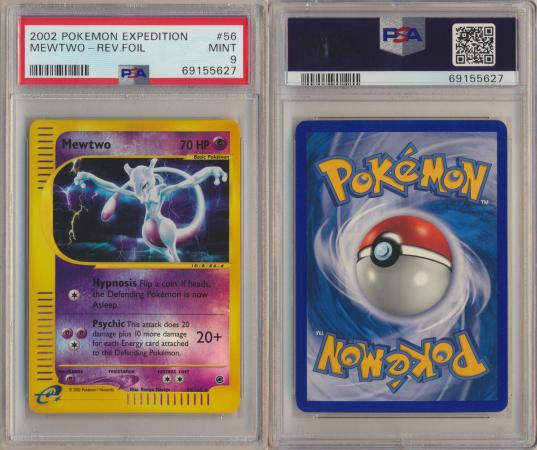 Pokémon Mewtwo 56/165 shops Expedition PSA 9