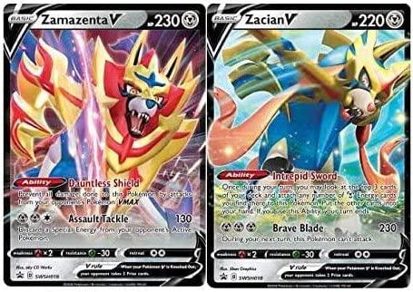 New Zacian V and Zamazenta V from Celebrations : r/PokemonTCG