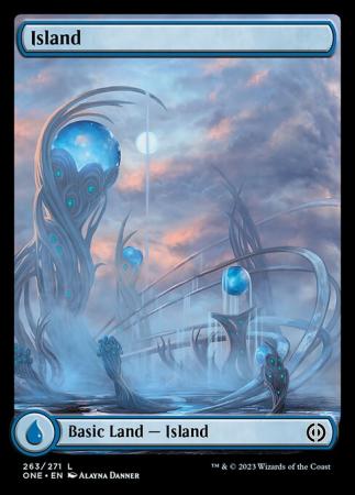 Island Full Art 263 271 Phyrexia All Will Be One Singles Island Full Art 263 271 Phyrexia All Will Be One Singles