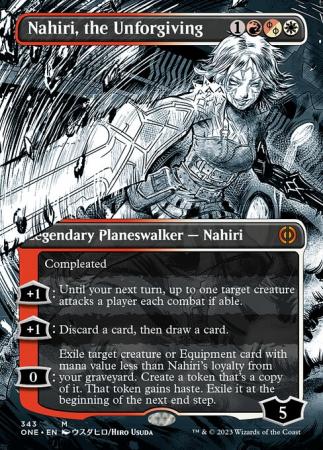 Nahiri the Unforgiving 343 Borderless Manga Phyrexia All Will Be One Collector Booster Singles Nahiri the Unforgiving 343 Borderless Manga Phyrexia All Will Be One Collector Booster Singles