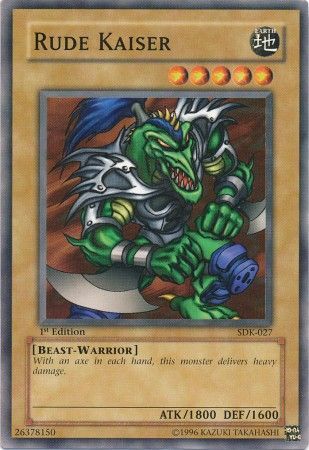 Rude Kaiser SDK 027 Common 1st Edition Starter Deck Kaiba SDK 1st Edition Singles Rude Kaiser SDK 027 Common 1st Edition Starter Deck Kaiba SDK 1st Edition Singles