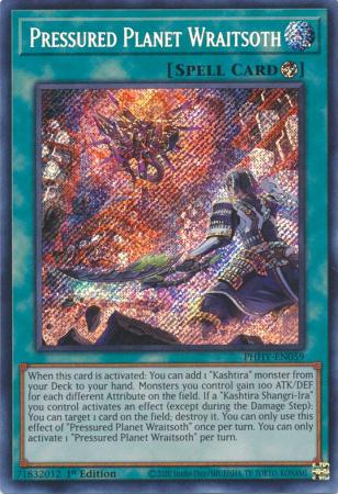 Pressured Planet Wraitsoth PHHY EN059 Secret Rare 1st Edition Pressured Planet Wraitsoth PHHY EN059 Secret Rare 1st Edition