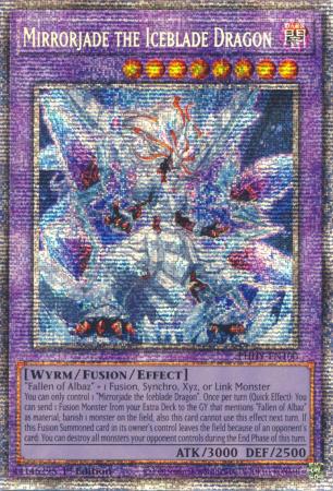 Mirrorjade the Iceblade Dragon PHHY EN100 Starlight Rare 1st Edition Mirrorjade the Iceblade Dragon PHHY EN100 Starlight Rare 1st Edition