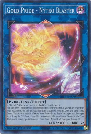 Gold Pride Nytro Blaster PHHY EN090 Super Rare 1st Edition Gold Pride Nytro Blaster PHHY EN090 Super Rare 1st Edition