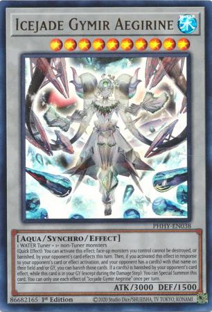 Icejade Gymir Aegirine PHHY EN038 Ultra Rare 1st Edition Icejade Gymir Aegirine PHHY EN038 Ultra Rare 1st Edition
