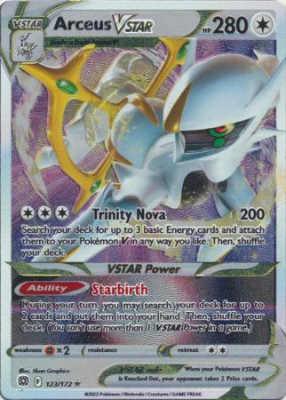 Arceus VSTAR - 123/172 (Metal Card)