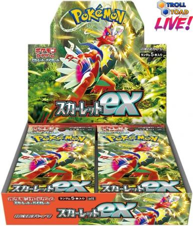 Japanese Scarlet ex Booster Box Troll Live Troll Live Box Breaks Japanese Scarlet ex Booster Box Troll Live Troll Live Box Breaks