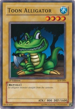 Toon Alligator SDP 009 Common 1st Edition Starter Deck Pegasus SDP 1st Edition Singles Toon Alligator SDP 009 Common 1st Edition Starter Deck Pegasus SDP 1st Edition Singles