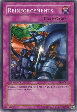 Reinforcements SDP 042 Common 1st Edition Starter Deck Pegasus SDP 1st Edition Singles Reinforcements SDP 042 Common 1st Edition Starter Deck Pegasus SDP 1st Edition Singles