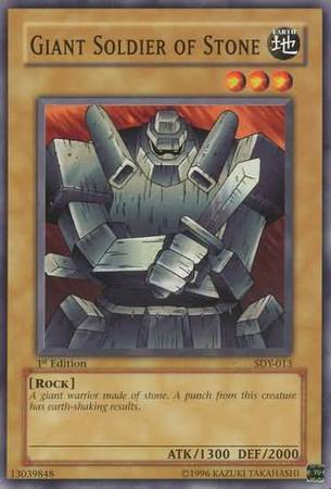 Giant Soldier of Stone SDY 013 Common 1st Edition Starter Deck Yugi SDY 1st Edition Singles Giant Soldier of Stone SDY 013 Common 1st Edition Starter Deck Yugi SDY 1st Edition Singles