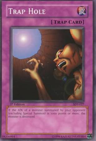 Trap Hole SDY 027 Common 1st Edition Starter Deck Yugi SDY 1st Edition Singles Trap Hole SDY 027 Common 1st Edition Starter Deck Yugi SDY 1st Edition Singles