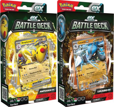 Ampharos ex & Lucario ex Battle Deck Bundle (Pokemon) | TrollAndToad