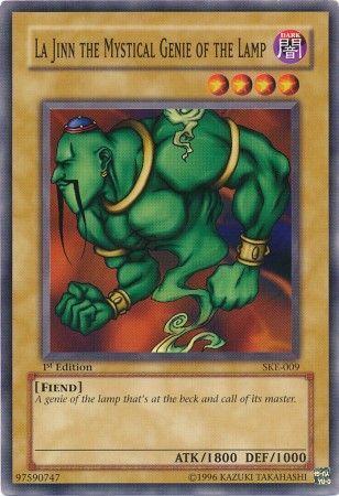 La Jinn the Mystical Genie of the Lamp SKE 009 Common 1st Edition Starter Deck Kaiba Evolution SKE 1st Edition Singles La Jinn the Mystical Genie of the Lamp SKE 009 Common 1st Edition Starter Deck Kaiba Evolution SKE 1st Edition Singles