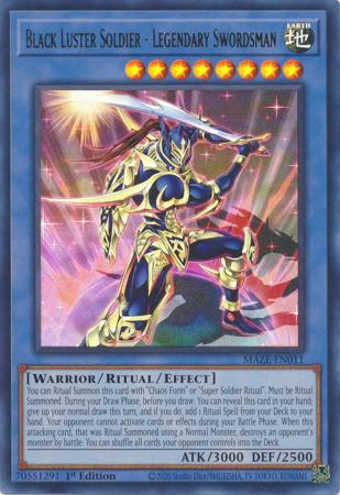 Yugioh YGLD-ENA01 Black Luster Soldier 1st Edition Mint