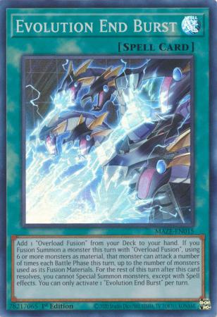 Evolution End Burst MAZE EN015 Super Rare 1st Edition Maze of Memories 1st Edition Singles Evolution End Burst MAZE EN015 Super Rare 1st Edition Maze of Memories 1st Edition Singles