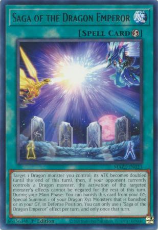 Saga of the Dragon Emperor MAZE EN023 Rare 1st Edition Maze of Memories 1st Edition Singles Saga of the Dragon Emperor MAZE EN023 Rare 1st Edition Maze of Memories 1st Edition Singles