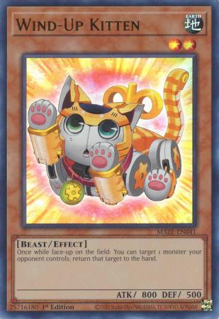 Wind Up Kitten MAZE EN041 Ultra Rare 1st Edition Maze of Memories 1st Edition Singles Wind Up Kitten MAZE EN041 Ultra Rare 1st Edition Maze of Memories 1st Edition Singles
