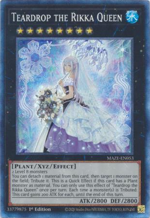 Teardrop the Rikka Queen MAZE EN053 Collector s Rare 1st Edition Maze of Memories 1st Edition Singles Teardrop the Rikka Queen MAZE EN053 Collector s Rare 1st Edition Maze of Memories 1st Edition Singles