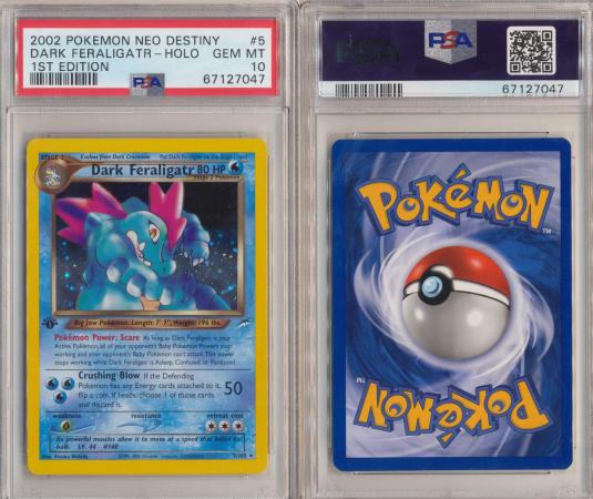 Pokemon 1st edition popular Dark Feraligatr Holo