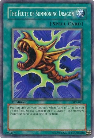 The Flute of Summoning Dragon SKE 031 Common 1st Edition Starter Deck Kaiba Evolution SKE 1st Edition Singles The Flute of Summoning Dragon SKE 031 Common 1st Edition Starter Deck Kaiba Evolution SKE 1st Edition Singles