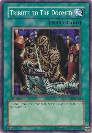 Tribute to The Doomed SKE 035 Common 1st Edition Starter Deck Kaiba Evolution SKE 1st Edition Singles Tribute to The Doomed SKE 035 Common 1st Edition Starter Deck Kaiba Evolution SKE 1st Edition Singles