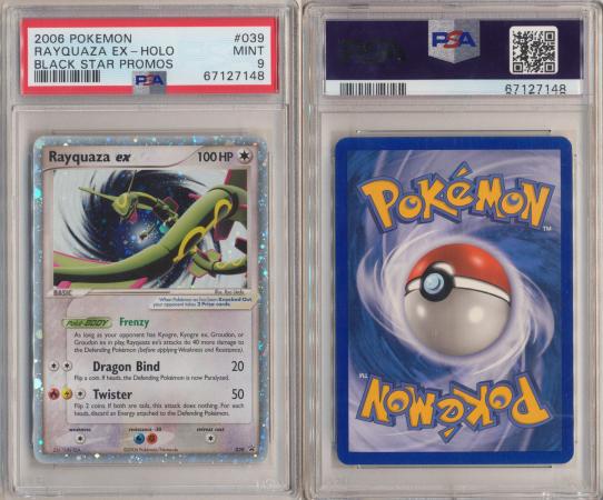 Mint psa shops Graded holo rayquaza pokemon card