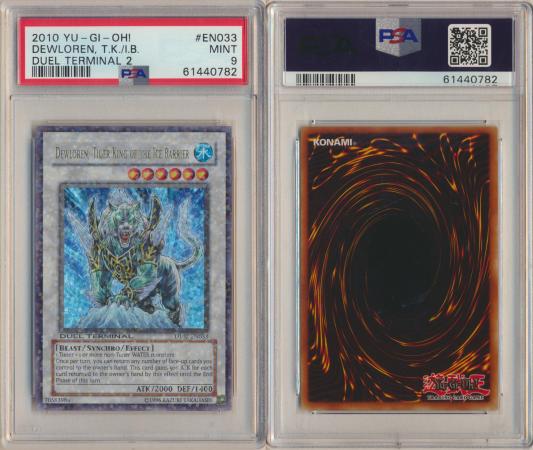 Dewloren, Tiger King of the Ice Barrier DT02-EN033 PSA 9 MINT Ultra  Parallel 0782