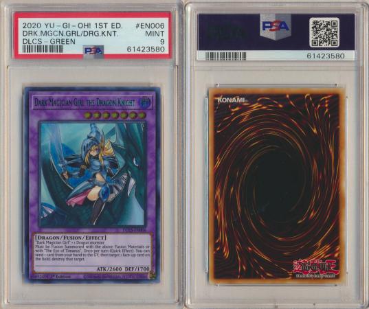 Dark Magician Girl the Dragon Knight DLCS-EN006 PSA 9 MINT