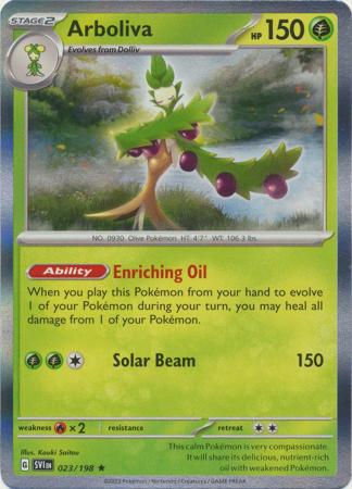 Arboliva 023 198 Holo Rare Scarlet Violet Base Set Singles Arboliva 023 198 Holo Rare Scarlet Violet Base Set Singles