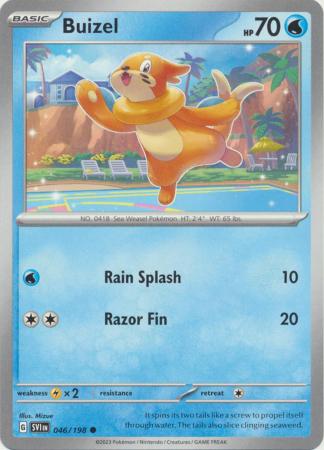 Buizel 046 198 Common Scarlet Violet Base Set Singles Buizel 046 198 Common Scarlet Violet Base Set Singles