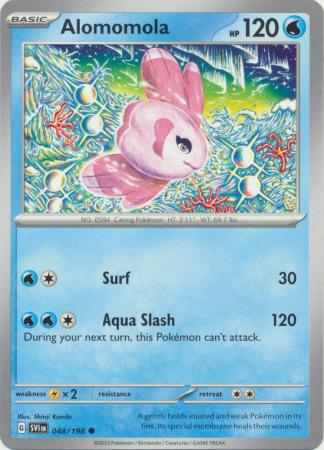 Alomomola 048 198 Common Scarlet Violet Base Set Singles Alomomola 048 198 Common Scarlet Violet Base Set Singles
