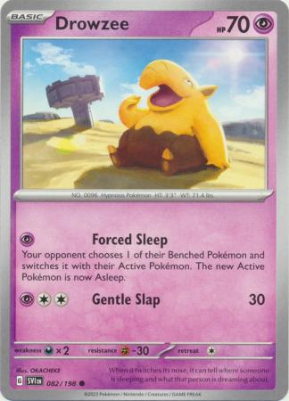 Drowzee 082 198 Common Scarlet Violet Base Set Singles Drowzee 082 198 Common Scarlet Violet Base Set Singles