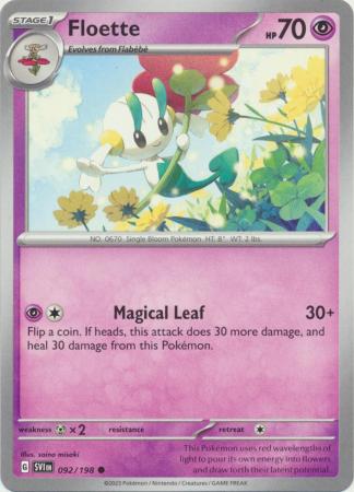 Floette 092 198 Common Scarlet Violet Base Set Singles Floette 092 198 Common Scarlet Violet Base Set Singles